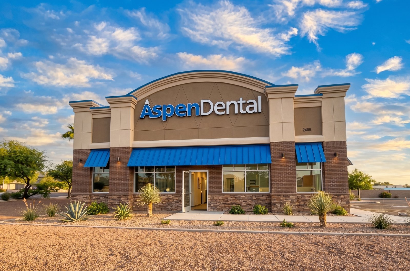 Dental office storefront